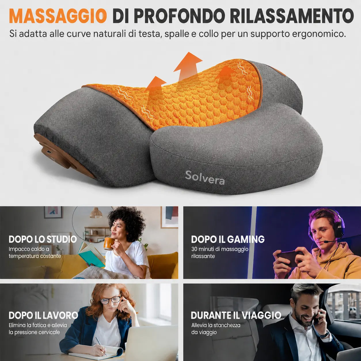 Solvera®  Massaggiatore Cervicale 3-in-1
